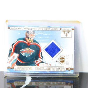 Jamie McLennan & Filip Kuba Double Sided Game-Worn Jersey Card#70 Minnesota Wild